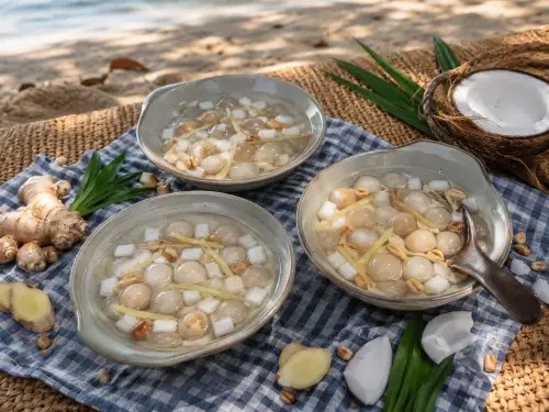 Chè Bột Báng Đậu Phộng